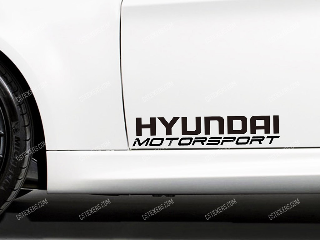 Hyundai Motorsport Stickers for Doors 