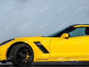 Chevrolet Corvette Supercharged Stickers for Doors