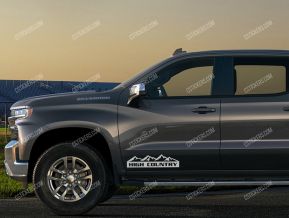 Chevrolet Silverado High Country Stickers for Doors