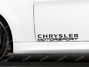 Chrysler Motorsport Stickers for Doors