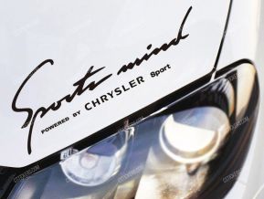 Chrysler Sports Mind Stickers for Bonnet