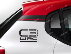 Citroen C3 WRC Stickers for Rear Quarter