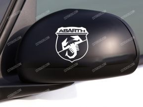 Fiat Abarth Stickers for Mirrors