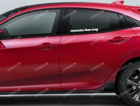 Honda Racing Stickers for Side Windows