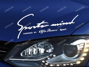 Alfa Romeo Sports Mind Sticker for Bonnet