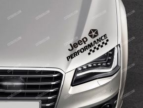 Jeep Performance Stickers for Bonnet