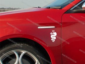 Alfa Romeo Snake Stickers for Wings