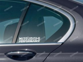 Mitsubishi Performance Stickers for Side Windows