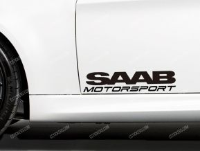 Saab Motorsport Stickers for Doors
