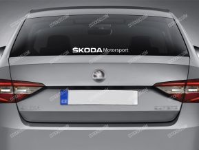 Skoda Motorsport Sticker for Rear Window