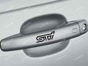 Subaru STI Stickers for Door Handles