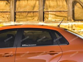 Subaru STI Performance Stickers for Side Windows