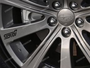 Subaru STI Stickers for Wheels