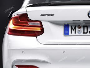 BMW Gran Coupe stickers for trunk