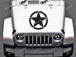 Jeep Army Star sticker for hood