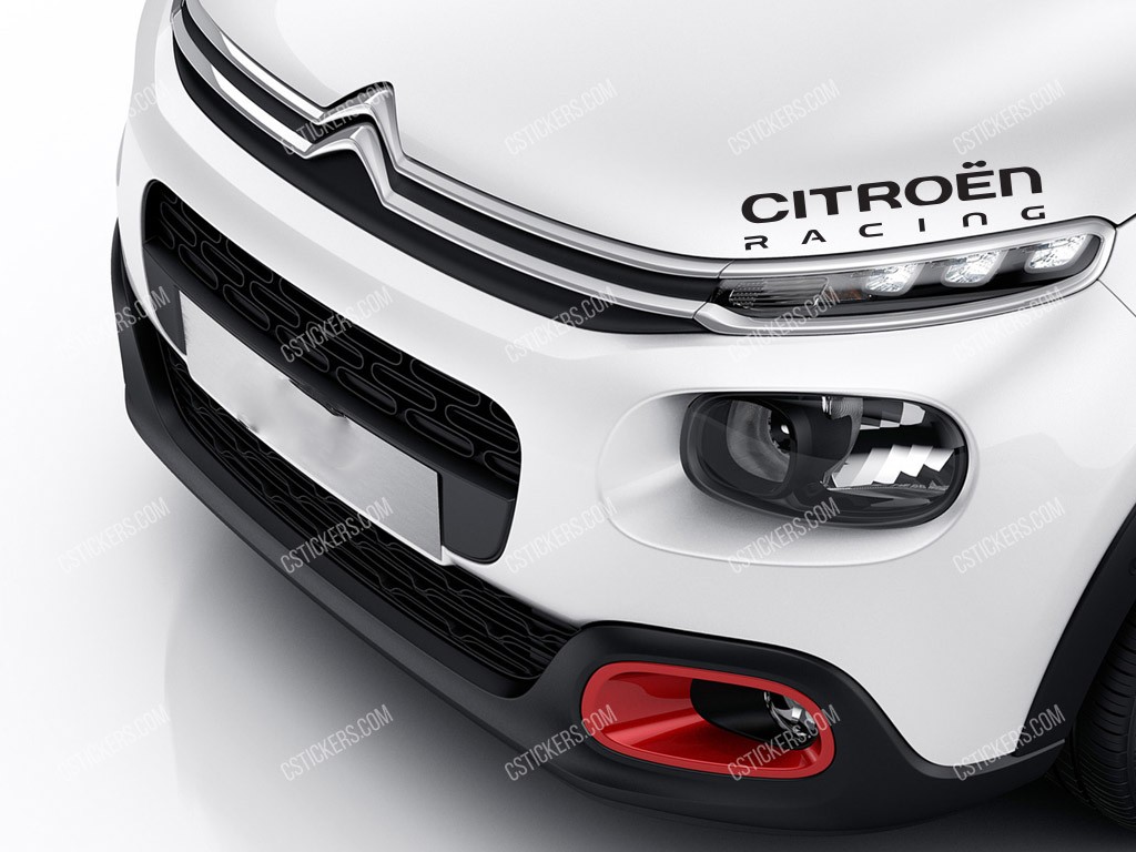 Citroen Racing Sticker for Bonnet