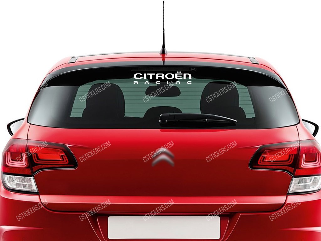 Citroen Racing Sticker for Rear Window