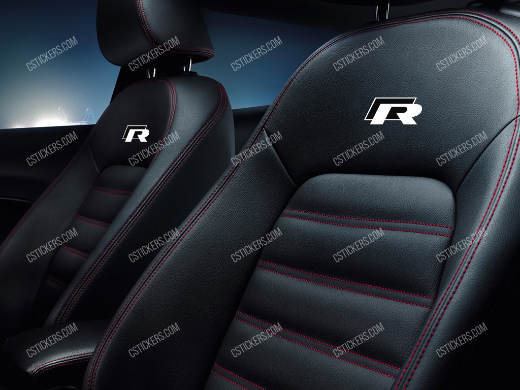 Volkswagen R-line Stickers for Headrests