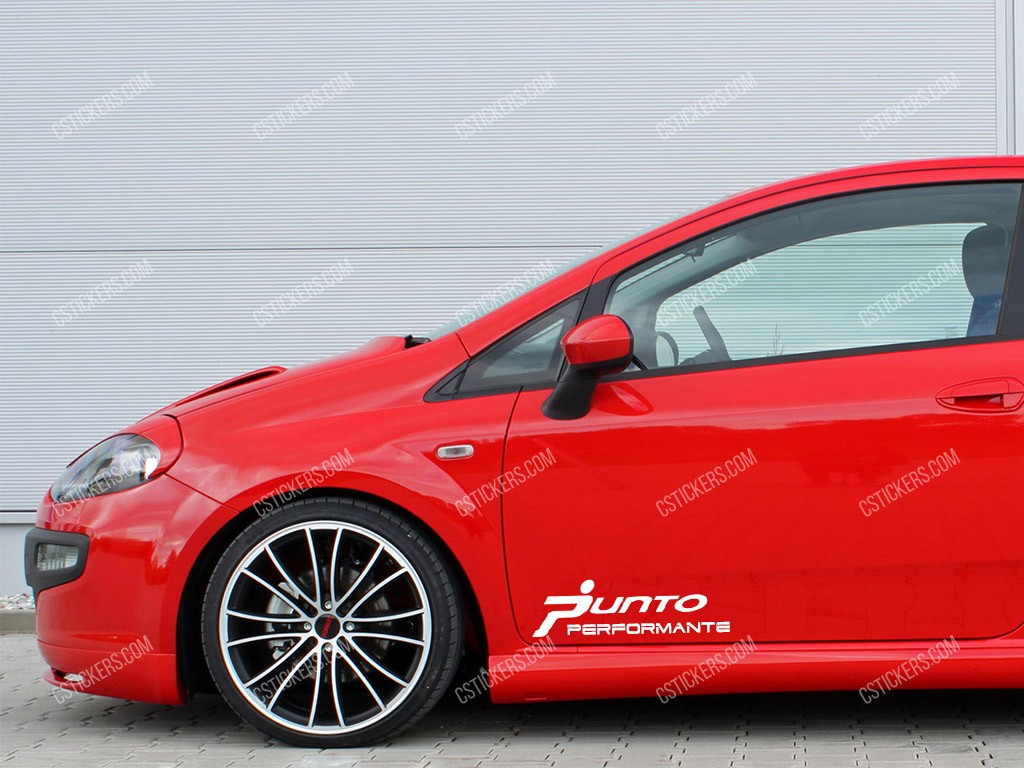 Fiat Punto Performante Stickers for Doors