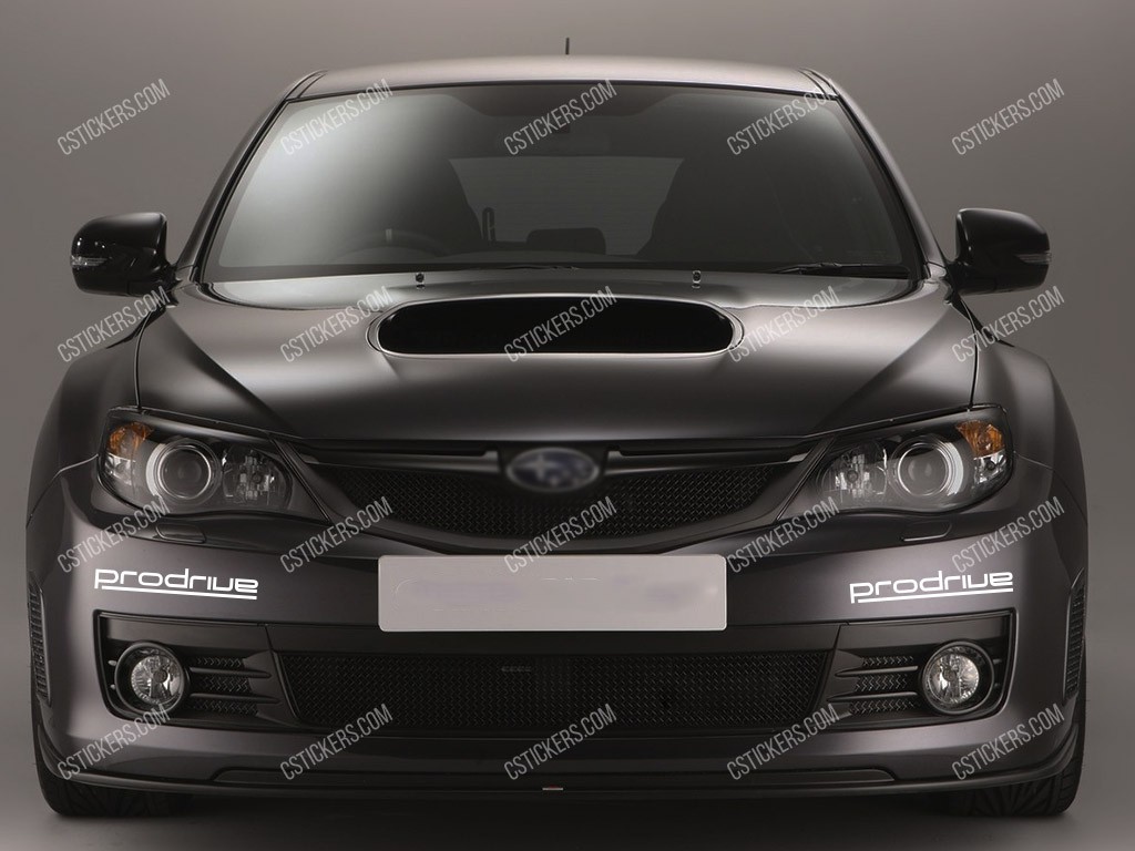 Subaru Prodrive Stickers for Front Bumper