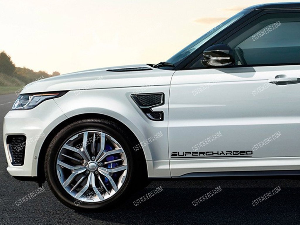 Range Rover Supercharged Stickers for Doors