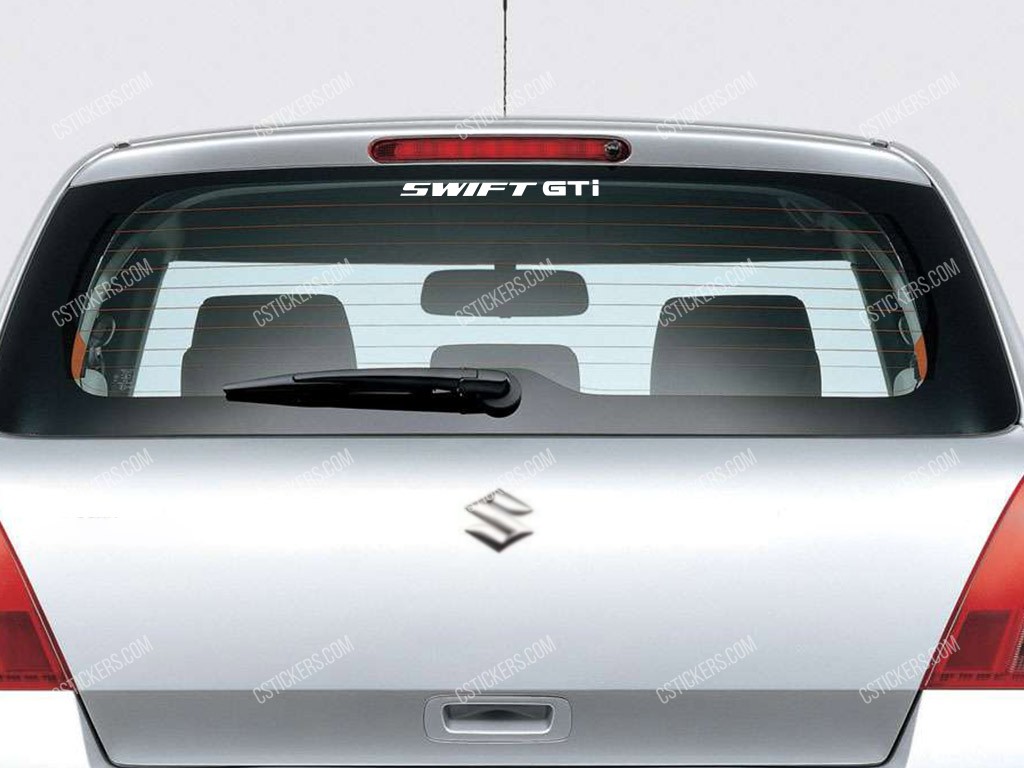 Suzuki Swift GTI Sticker for Rear Window