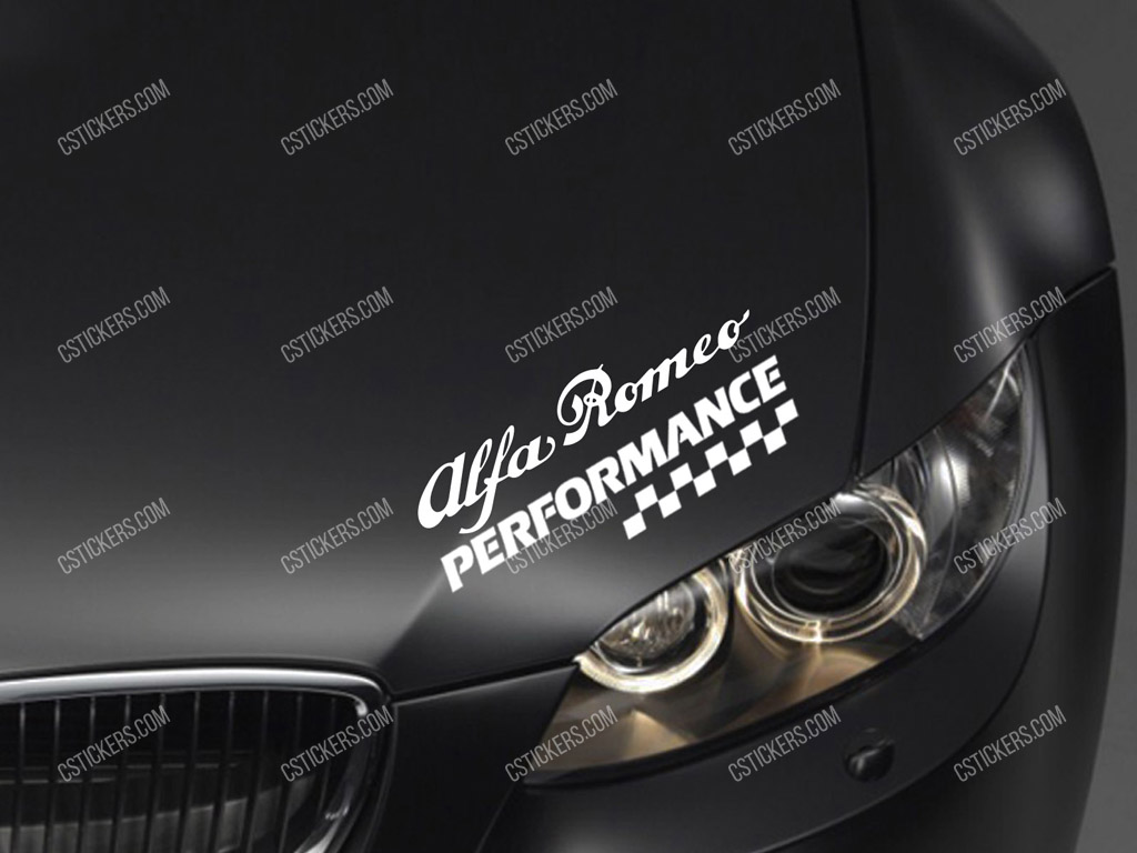 Alfa Romeo Performance Sticker for Bonnet
