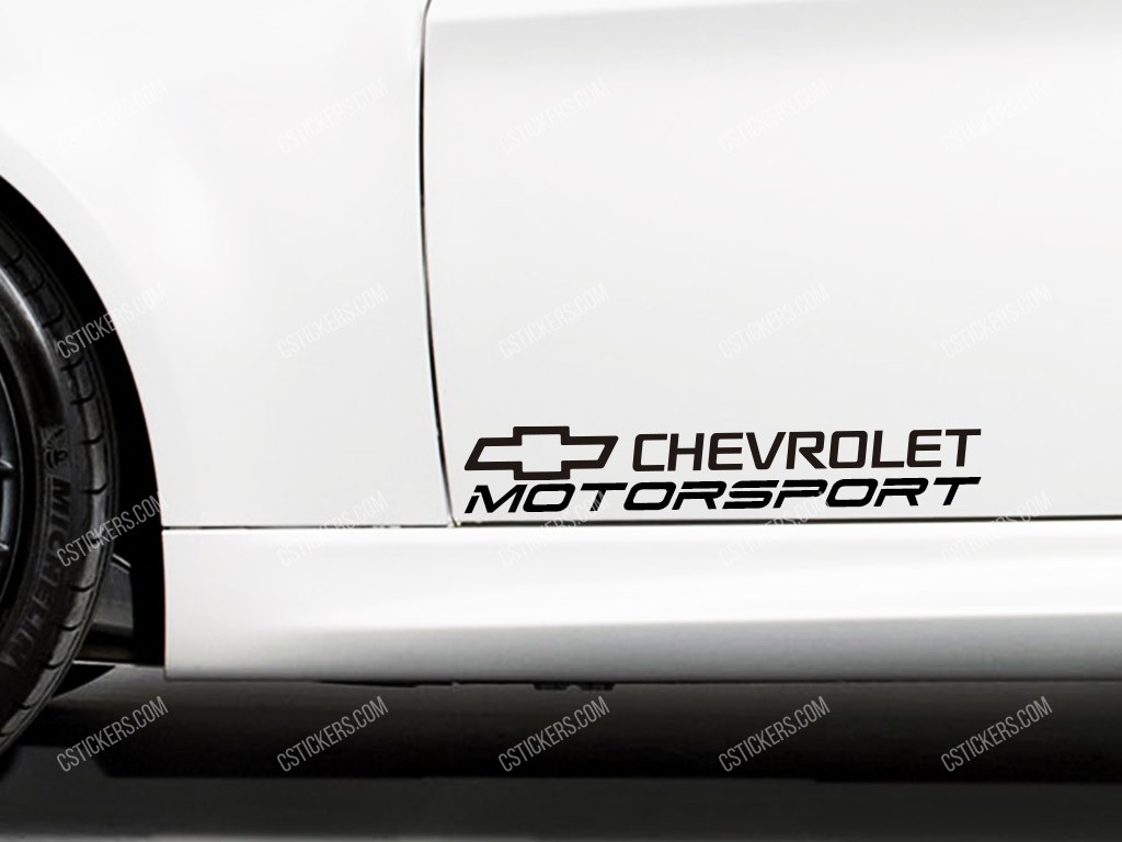 Chevrolet Motorsport Stickers for Doors