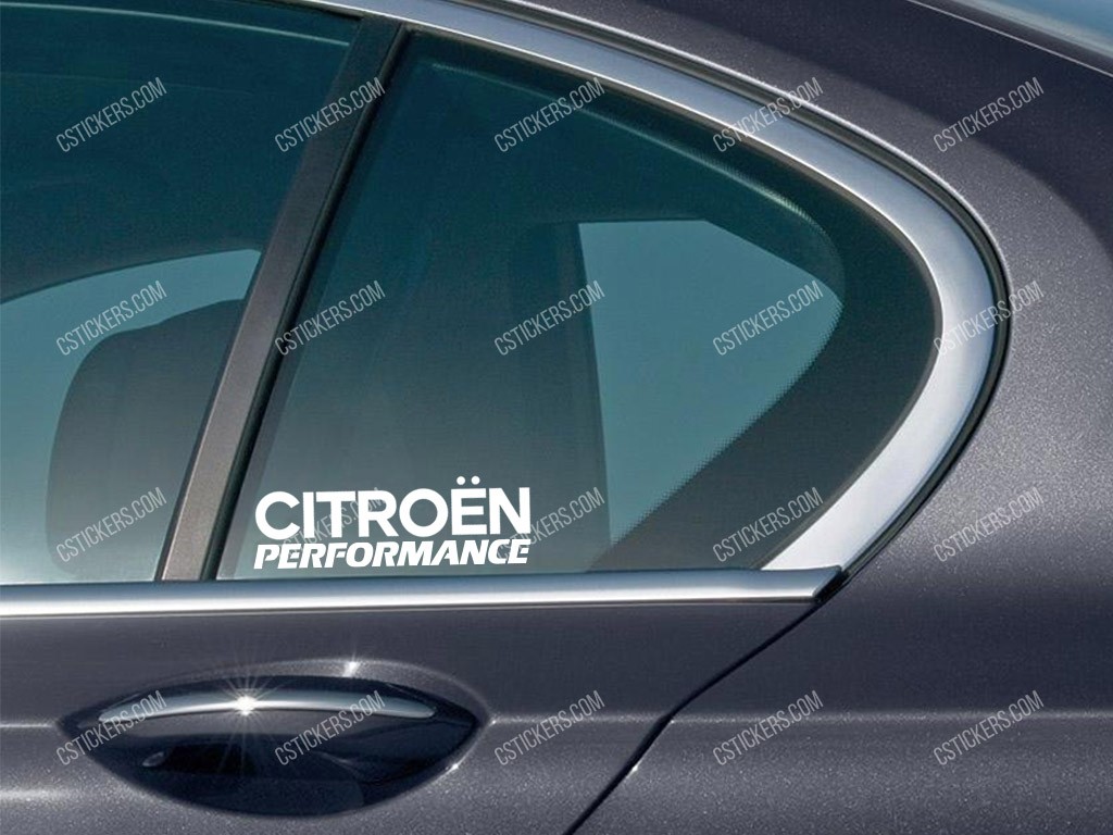 Citroen Performance Sticker for Side Window